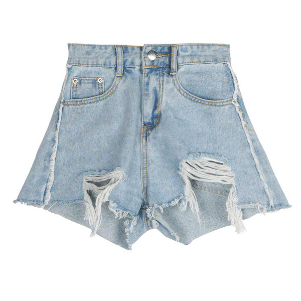 Μοναδικά Κυρίες σύντομο παντελόνι τζιν σκισμένο στα πόδια