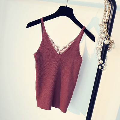 αθλητικά Γυναικεία κορυφές με δαντέλα σε πέντε χρώματα