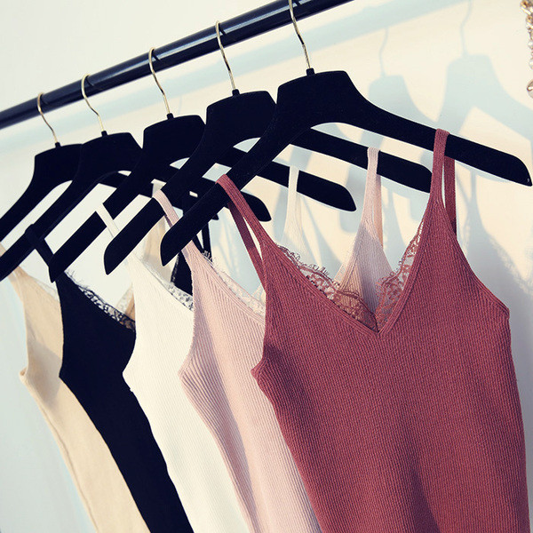 αθλητικά Γυναικεία κορυφές με δαντέλα σε πέντε χρώματα