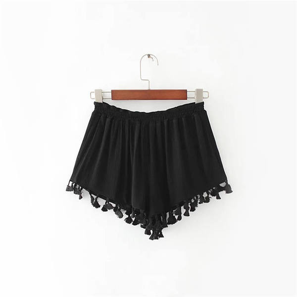 Страхотен къс дамски панталон с ресни