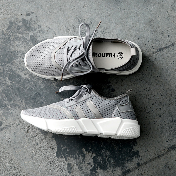 Дамски спортно-елегантни дишащи маратонки в три цвята