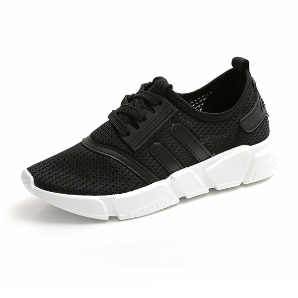 Дамски спортно-елегантни дишащи маратонки в три цвята