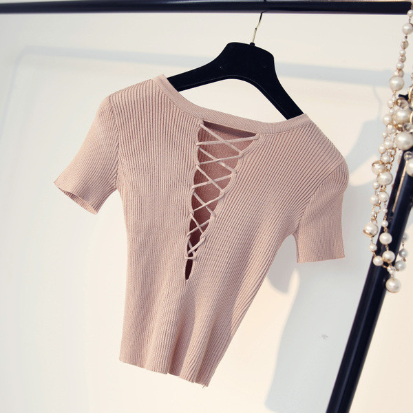 Κυρίες soft top με σύνδεση στο μπροστινό μέρος σε 3 χρώματα