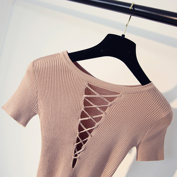 Κυρίες soft top με σύνδεση στο μπροστινό μέρος σε 3 χρώματα