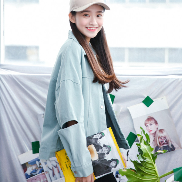 άνοιξη σακάκι Σούπερ φρέσκα γυναικών με ρωγμές μανίκι