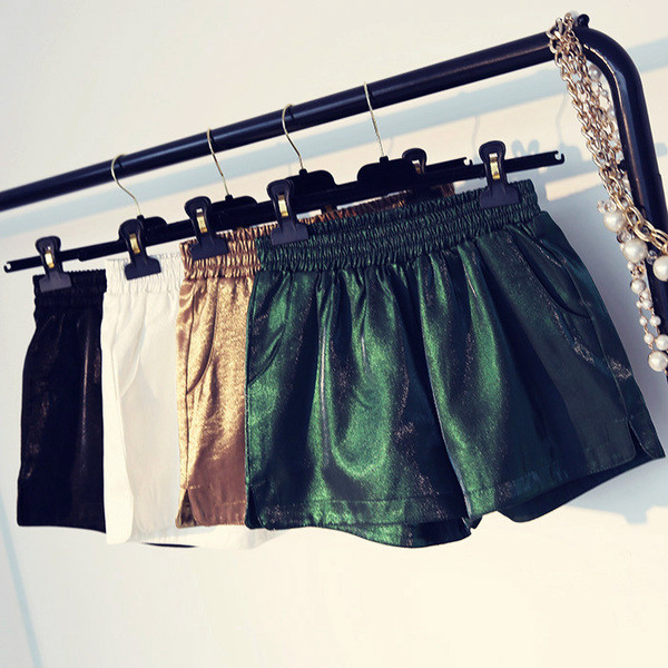 Κυρίες σύντομη ελαστικό παντελόνι - κομψή, σε διάφορα χρώματα