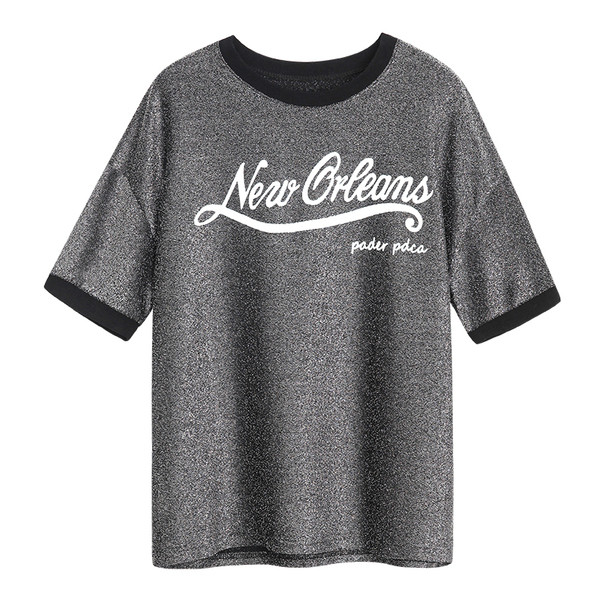 Плюшена женска блуза с къс ръкав в два цвята