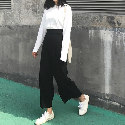 Дамски дълги панталони разширени в крачола