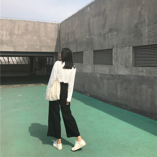 Дамски дълги панталони разширени в крачола