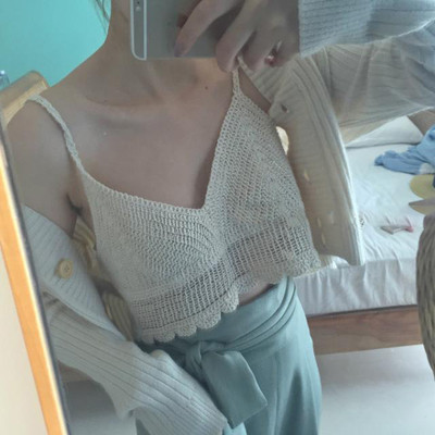 Модерни дамски плетени потничета в три цвята