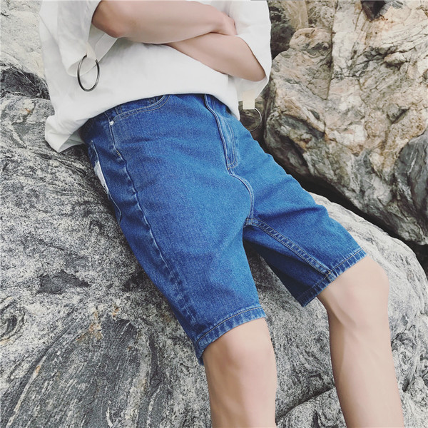 Мъжки къси дънки - тип шалварести - 2 модела