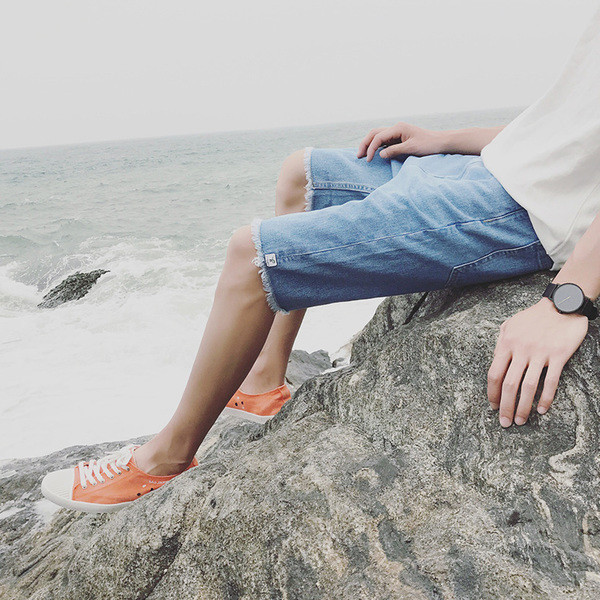 Мъжки къси дънки - тип шалварести - 2 модела