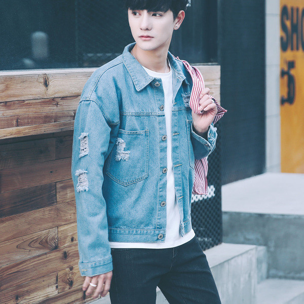 Κομψό ανδρικό μπουφάν με τσέπες