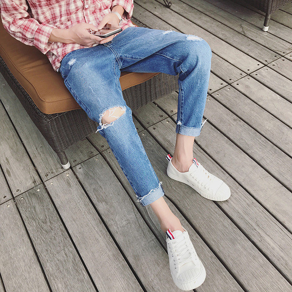 Μεγάλη ανδρικά παντελόνια τζιν 7/8