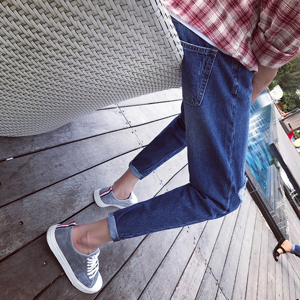 τζιν Μοναδικά κομψά ανδρών 7/8 κατάλληλο για τις ζεστές μέρες του καλοκαιριού