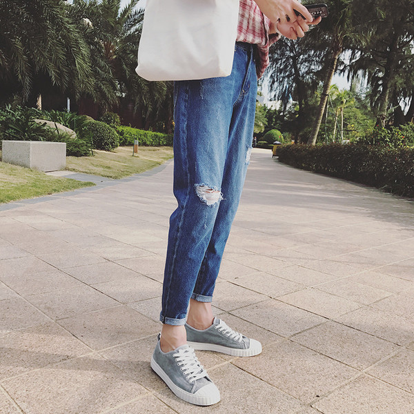 τζιν Μοναδικά κομψά ανδρών 7/8 κατάλληλο για τις ζεστές μέρες του καλοκαιριού