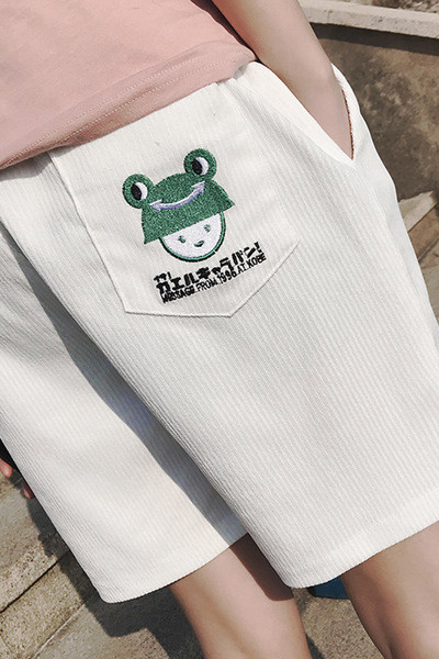 σορτς Ευρεία των ανδρών με κέντημα σε διάφορα χρώματα