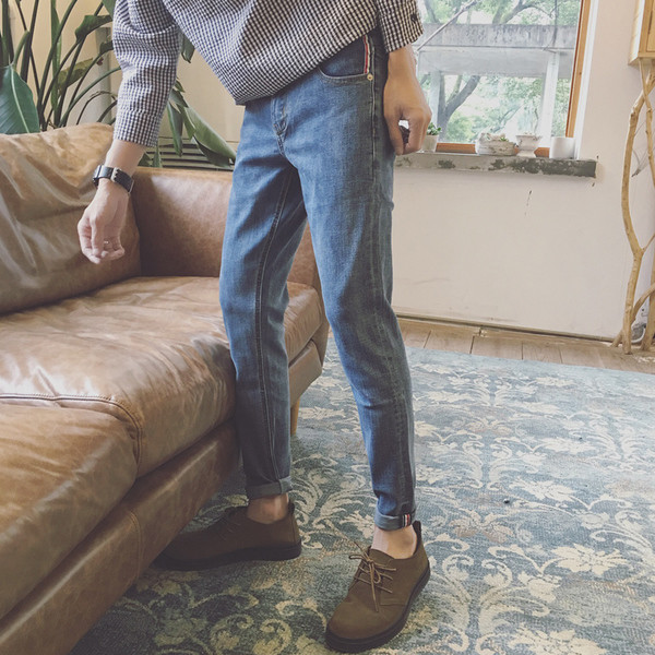 Нов модел "slim fit" дънкови мъжки панталони