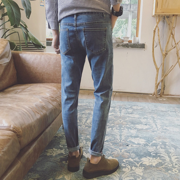 Нов модел "slim fit" дънкови мъжки панталони