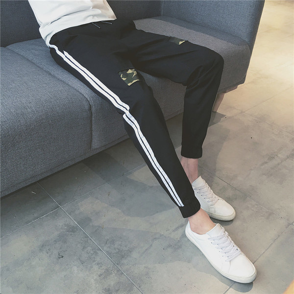 παντελόνια Μεγάλη ανδρών με μπάλωμα και καμουφλάζ μοτίβο