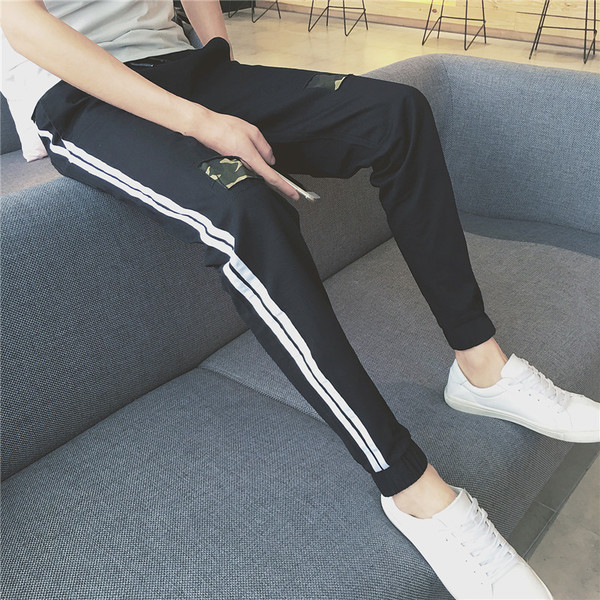 παντελόνια Μεγάλη ανδρών με μπάλωμα και καμουφλάζ μοτίβο