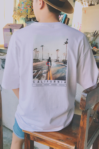 αντρικά πουκάμισα με κοντά μανίκια και εκτύπωσης