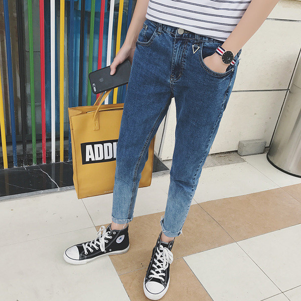 Нови модерни мъжки дънки стил 7/8