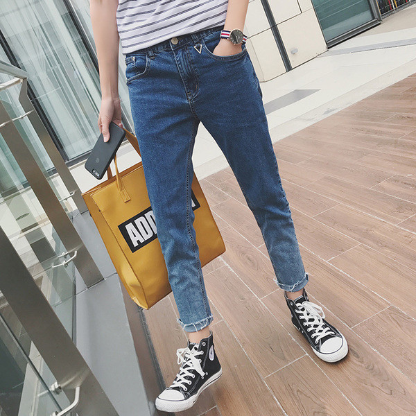 Нови модерни мъжки дънки стил 7/8