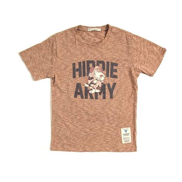 Чудесна мъжка блуза с къс ръкав и апликация куче