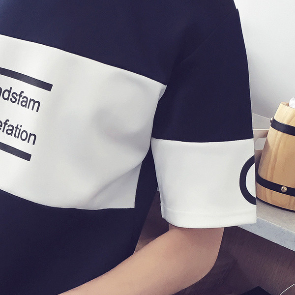 Αθλητική-κομψή ανδρική φόρμα 2 τεμαχίων - T-shirt και σορτς