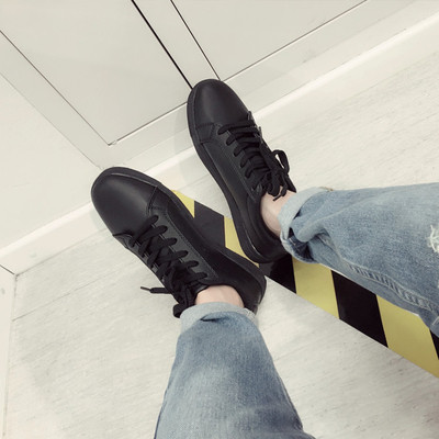 Мъжки ежедневни кецове в черно и бяло