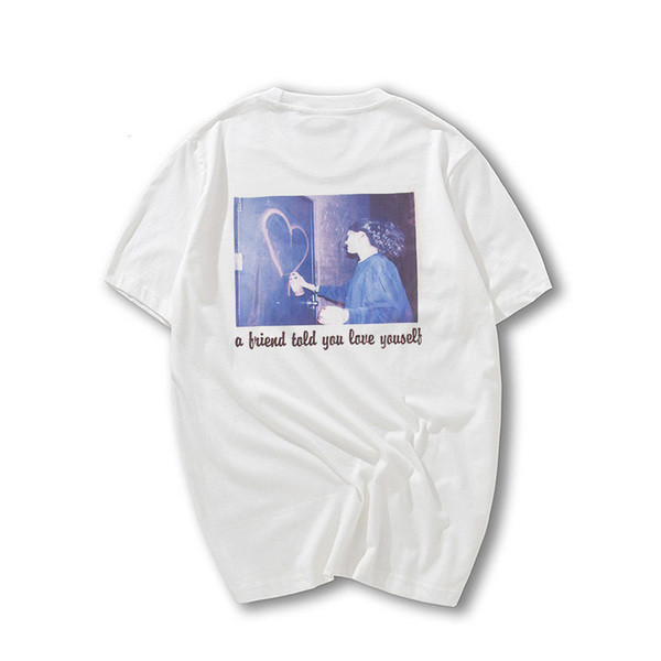 Екстравагантна мъжка тениска с апликация на гърба