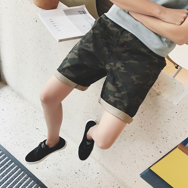 Мъжки ежедневни камофлажни къси панталони