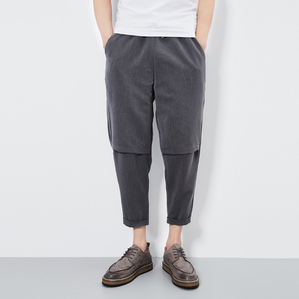 Ежедневен мъжки панталон тип 7/8 в два цвята