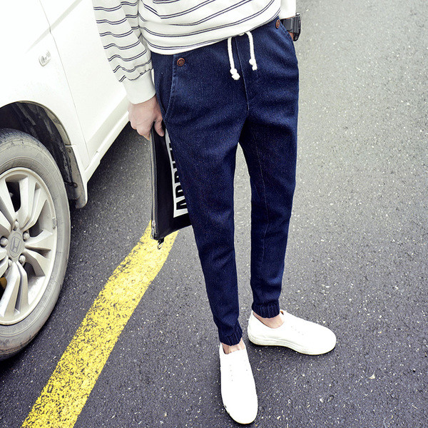 περιστασιακή ελαστική Αντρικά παντελόνια σε τρία χρώματα