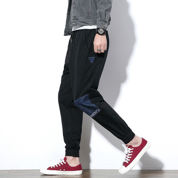 Άρρεν καμουφλάζ παντελόνια ελατήριο φαρδιά