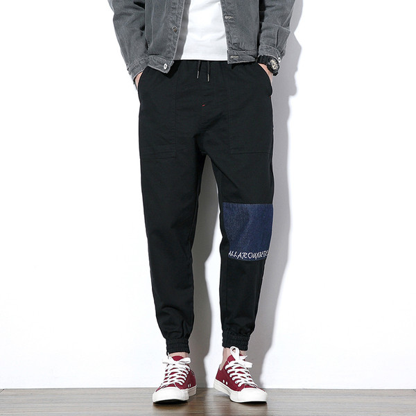 Άρρεν καμουφλάζ παντελόνια ελατήριο φαρδιά