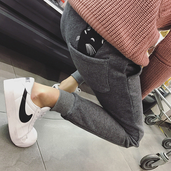 Καθημερινά σπορ παντελόνι ανδρών με κέντημα - ψάρια οστά