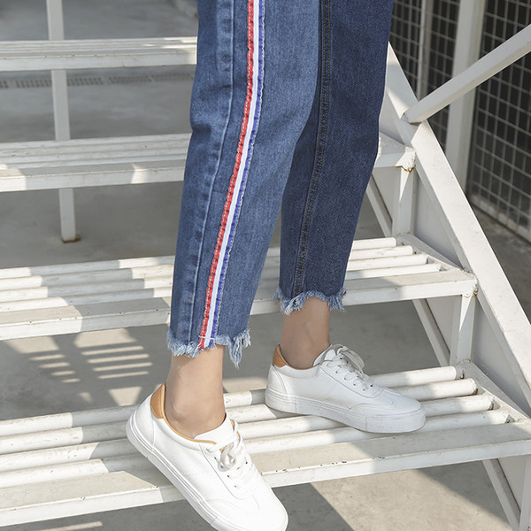 Γυναικεία  τζιν με ψηλή  μέση και 7/8 μήκος