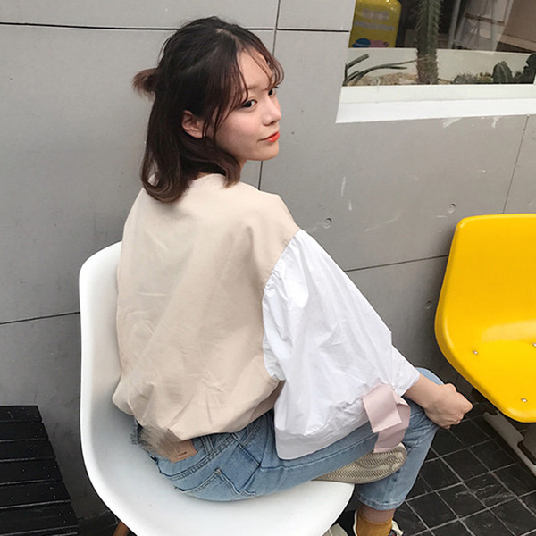 Много интересна дамска блуза с широк ръкав