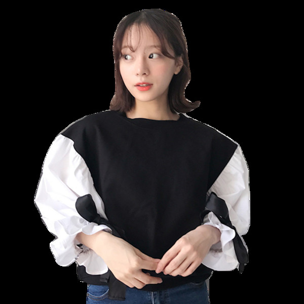 Много интересна дамска блуза с широк ръкав