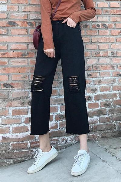 Μαύρα  γυναικέια παντελόνια τζιν