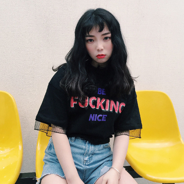 Νέο μοντέλο άνοιξη και το καλοκαίρι T-προκαλώντας επιγραφή