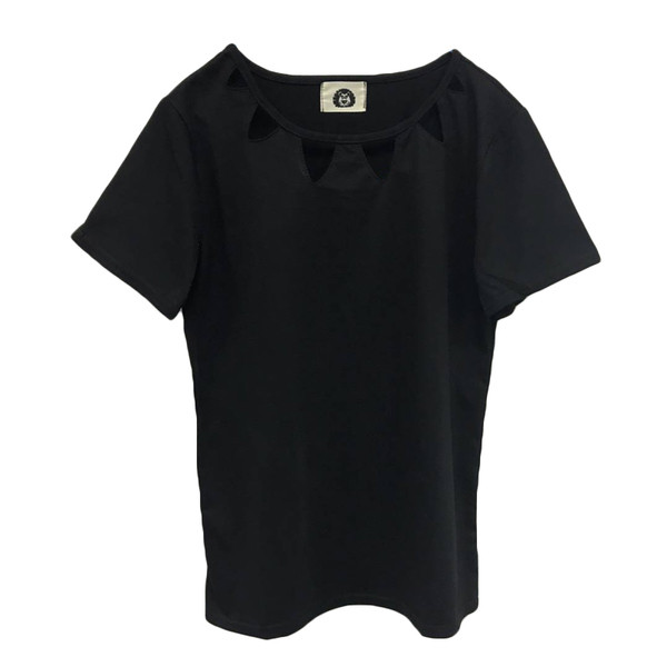 Πολύ ενδιαφέρον κυρίες μπλούζα με λαιμόκοψη τρύπες