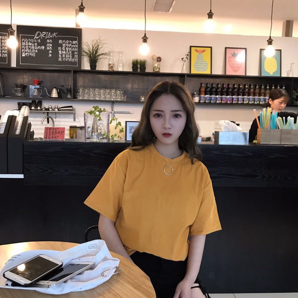 Ежедневна дамска дълга блуза с къс ръкав в три цвята