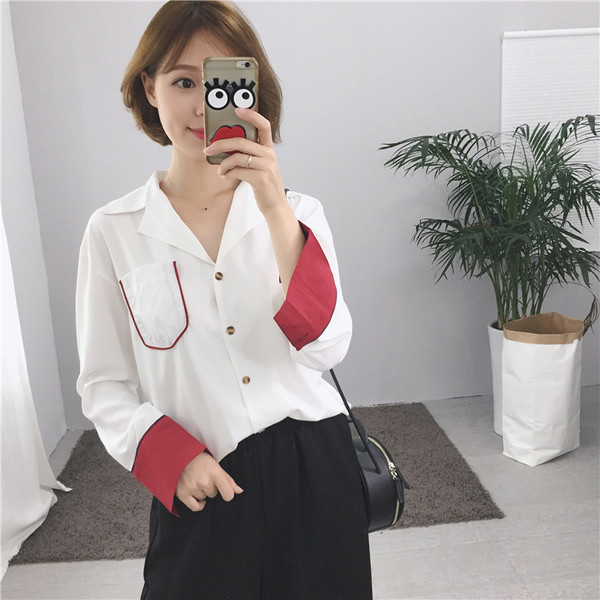 Εξαιρετικά απαλό κυρίες μεταξωτό άσπρο πουκάμισο