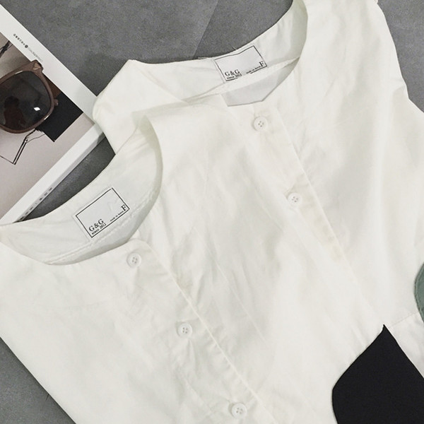 Καθημερινά κυρίες T-shirt με κοντά μανίκια και φερμουάρ και στις δύο πλευρές