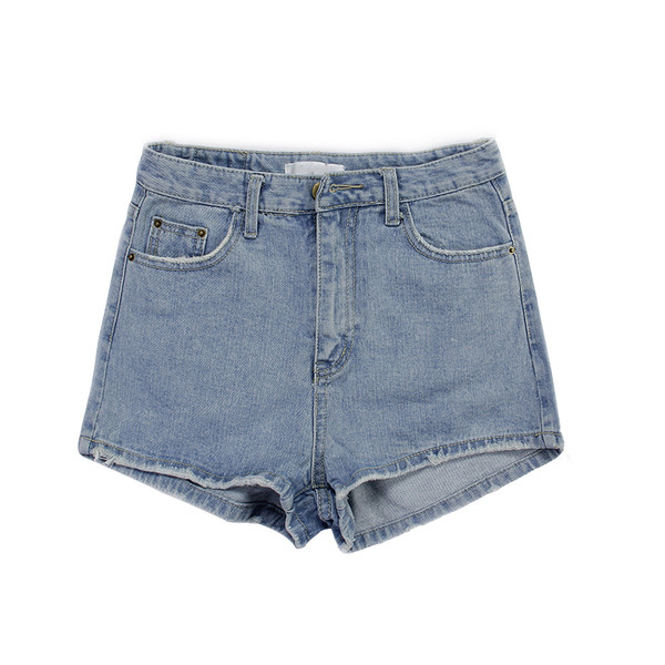 Нови дамски къси дънкови панталони с ретро мотиви