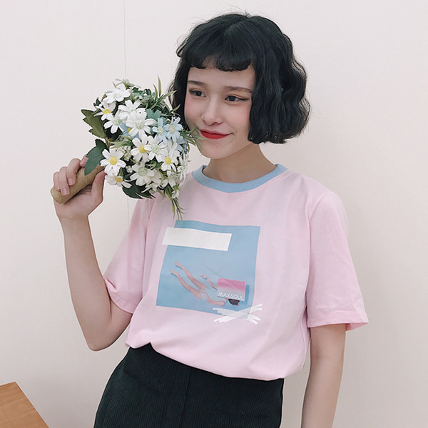 Страхотна дамска тениска с апликация в два цвята