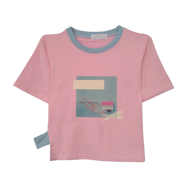 Страхотна дамска тениска с апликация в два цвята